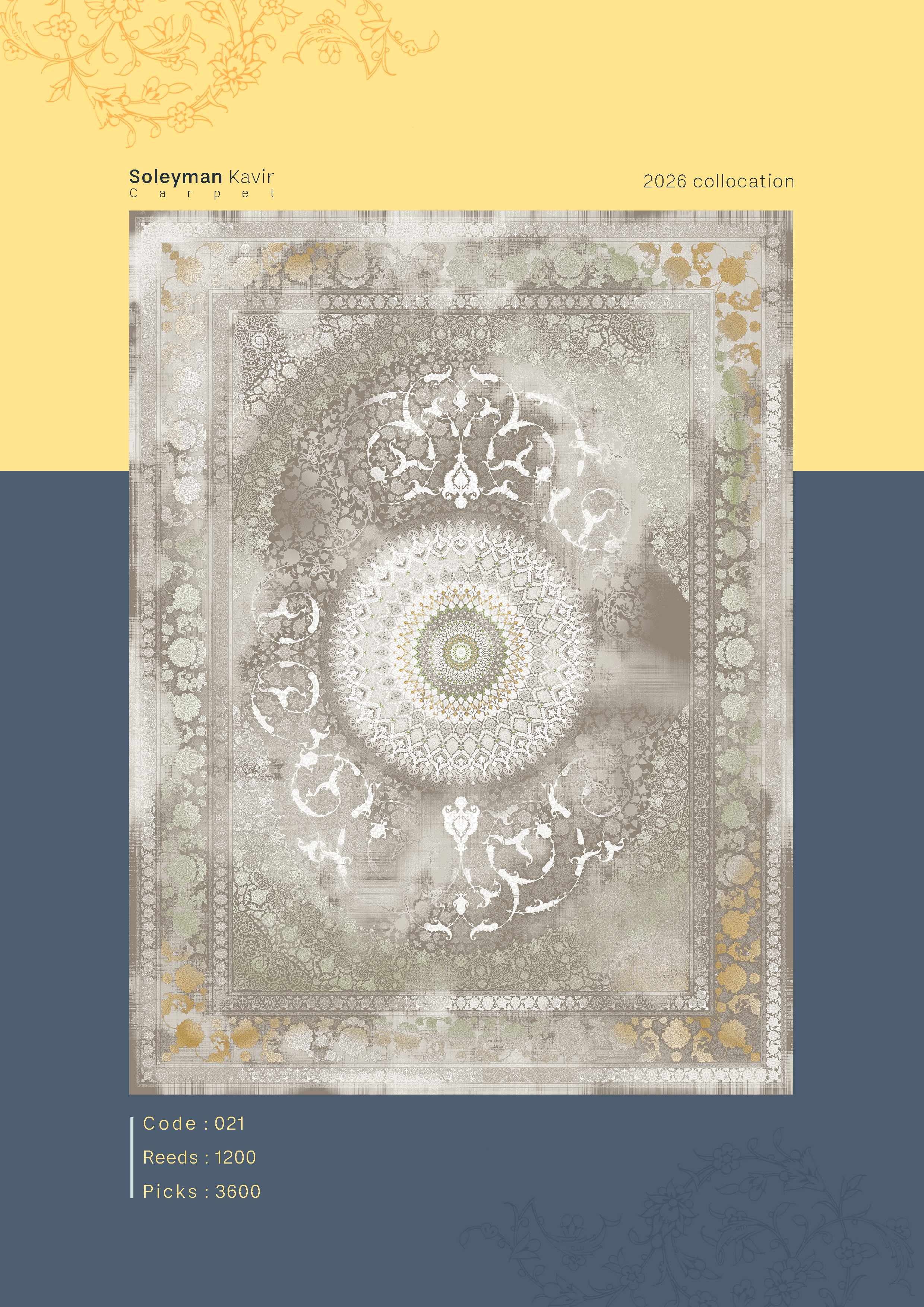 فرش وینتیج 1200 شانه کد 20 تا 23